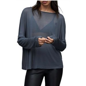 All Saints Francesco Rita long sleeve tee purple medium